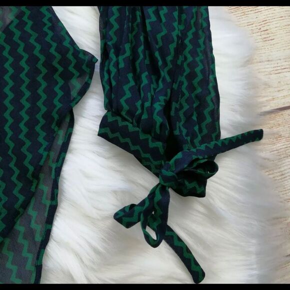 MAEVE Anthropologie Viscose Blouse Medium Green - Picture 2 of 6